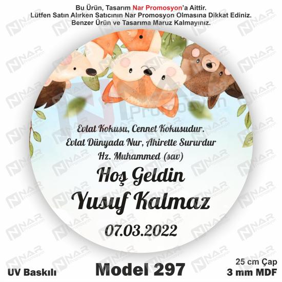 3 mm MDF’den Uv Baskılı Kapı Süsleri